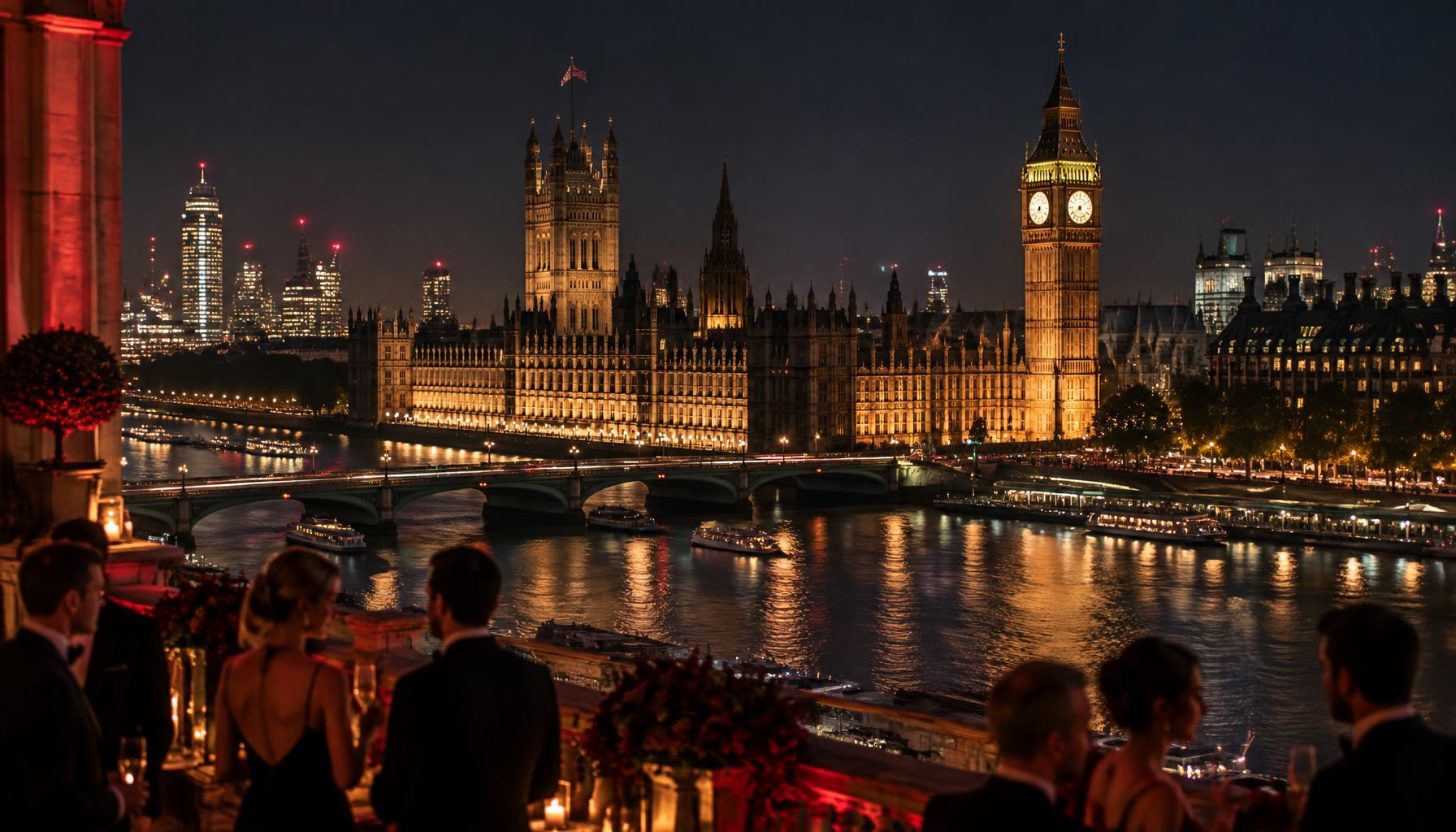 Westminster and the River Thames at night